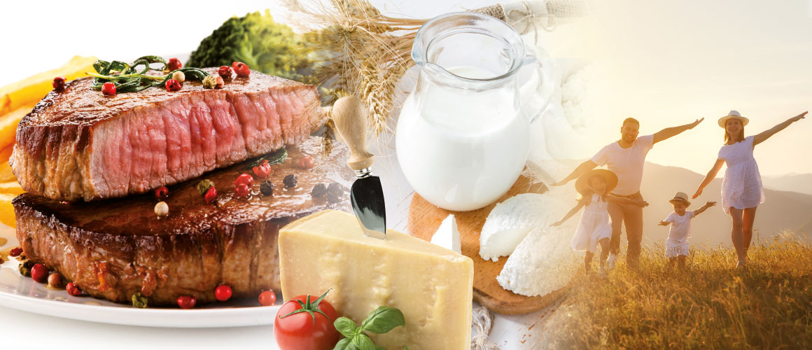 carne, latte e famiglia